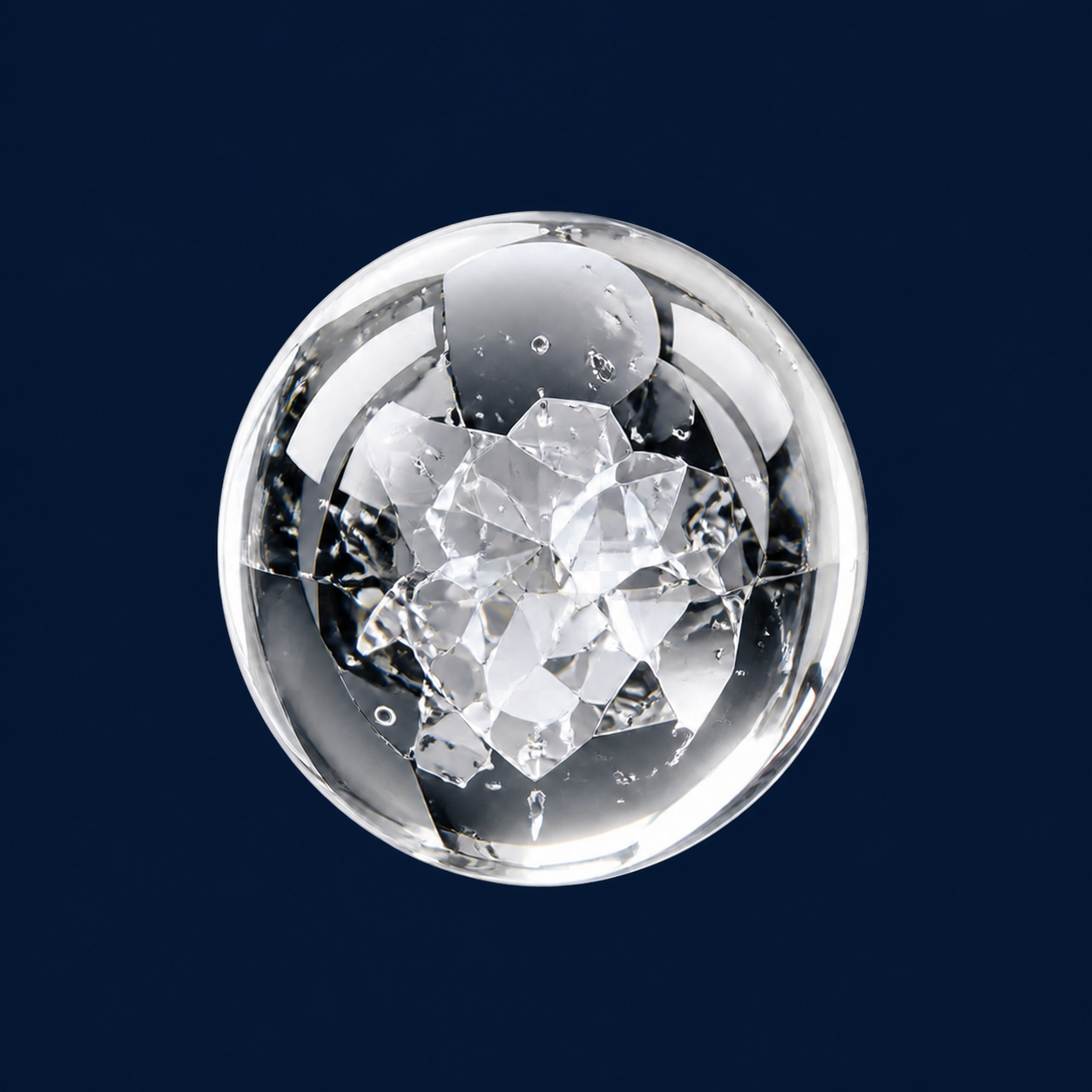 Crystal Sphere clear ice